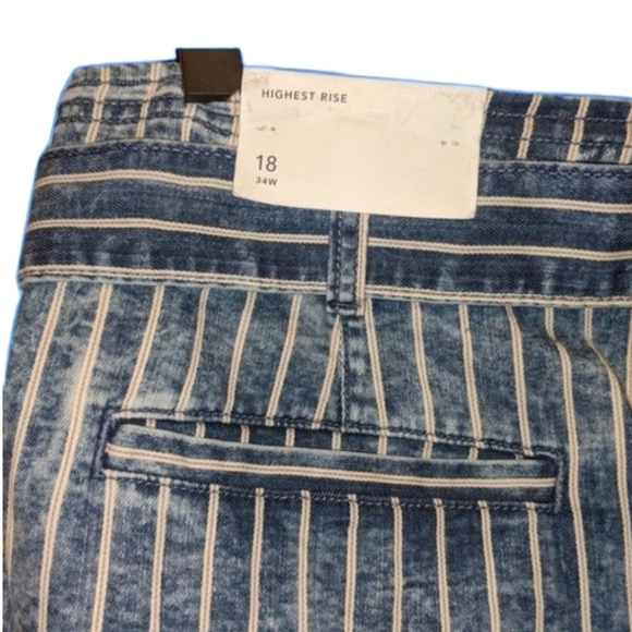 *NWT* American Eagle Outfitters Striped Shorts, Size 18 - Picture 4 of 5